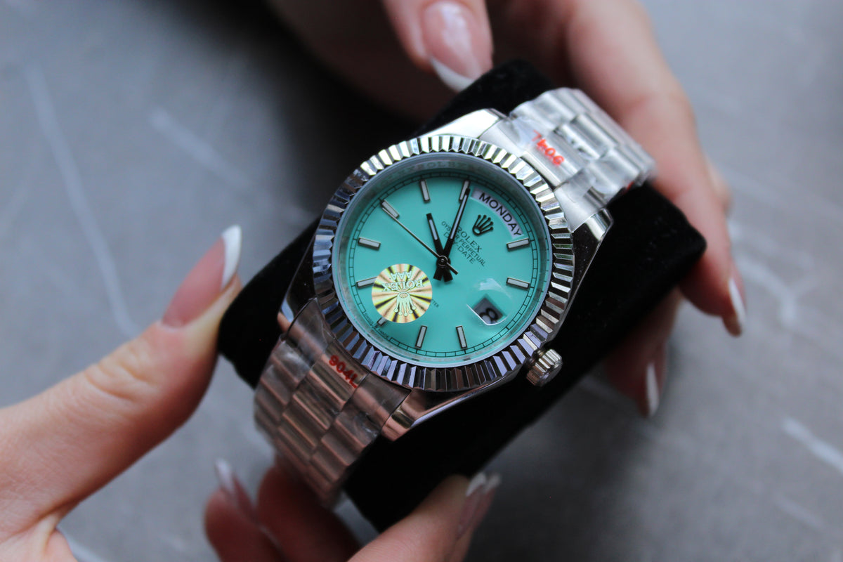 ROLE-X DAY DATE TIFFANY BLUE