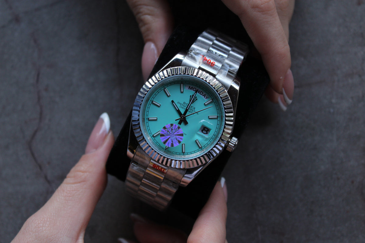 ROLE-X DAY DATE TIFFANY BLUE