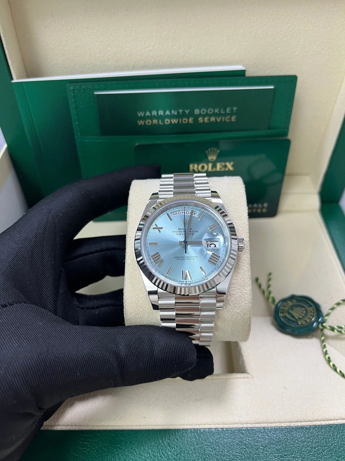 ROLE-X DAY DATE TIFFANY BLUE